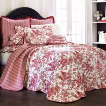 Toile Garden Bedspread