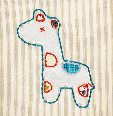 giraffe design for a baby blanket