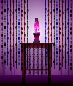 Retro beaded curtains