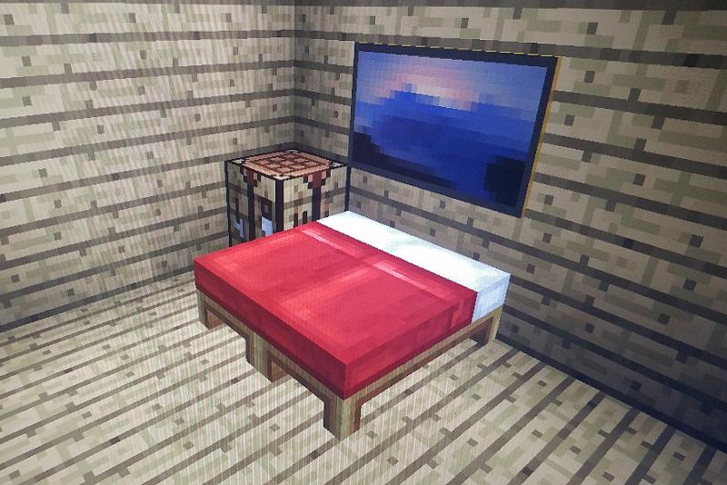 twin minecraft bedding