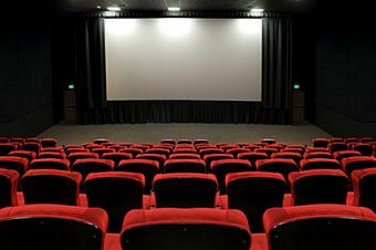 Empty movie theater