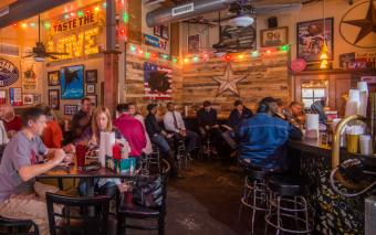 Interior of Fox Bros Bar-B-Q photo by James Camp photography