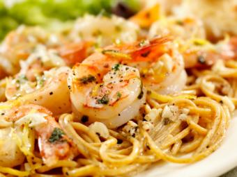 Shrimp Scampi dish