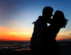 Couple at sunset