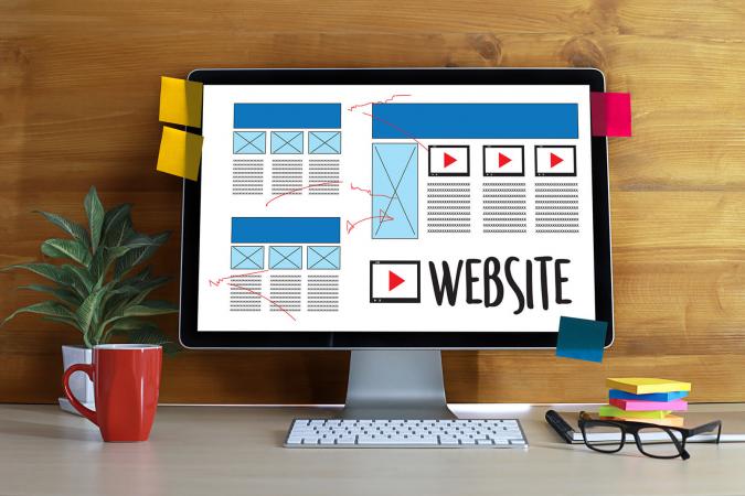 Web Design layout sketch