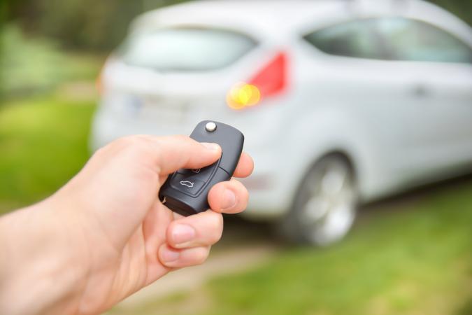 Unlocking car with a remote key
