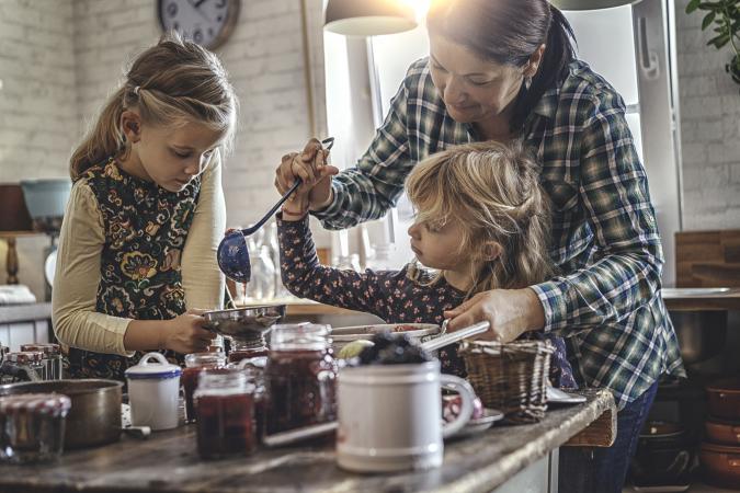 Preparing Homemade Berry Jam