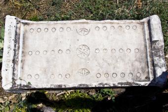 Roman Game of 12 Lines Board