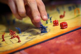 Playing board game Risk