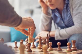 People playing chess together