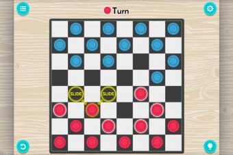 Screenshot of Game Table online checkers game