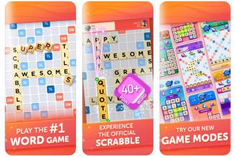 Screenshot of Scrabble Go app from Apple Play Store