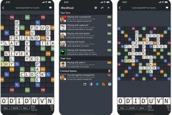 Screenshot of Word Feud Game from the Apple Play Store