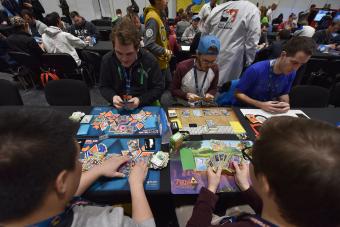 Attendees compete at the Pokemon European International Championships - Getty Editorial Use