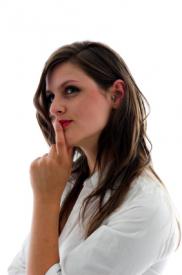 Thoughtful woman
