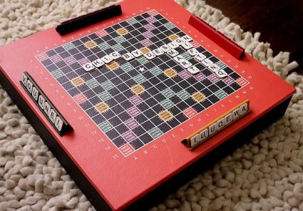 Luxury Leather Scrabble Board from Chic By Design