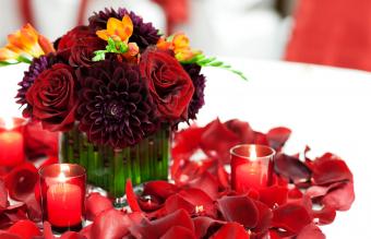 Colores rojos radiantes