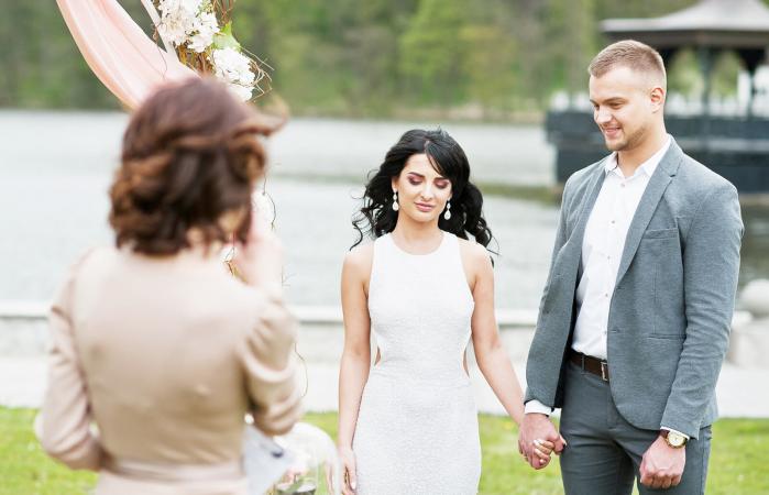 Un discurso en una ceremonia de boda