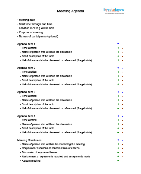 meeting document