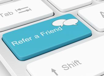 Refer a friend button