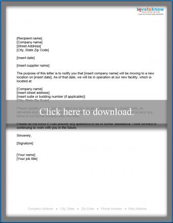 Business Relocation Letter LoveToKnow   228789 340x438 Business Relocation Letter Thumb 