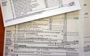 Image of Federal tax forms