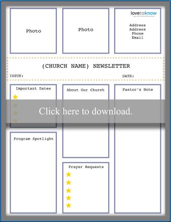 Free Printable Church Newsletter Templates Lovetoknow