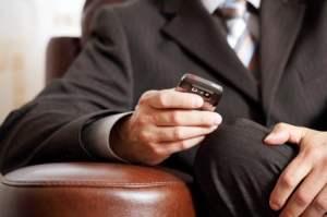 Businessman using a smart phone