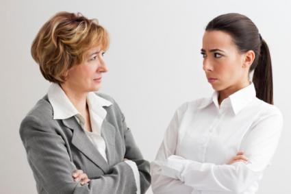 Women having conflict