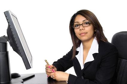 Woman at Computer