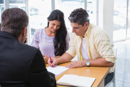 Signing a contract