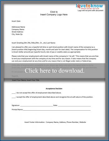 company offer letter template writing a collection letter lovetoknow company offer letter template writing a collection letter lovetoknow