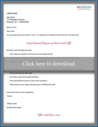 Sample Direct Mail Marketing Letters | LoveToKnow