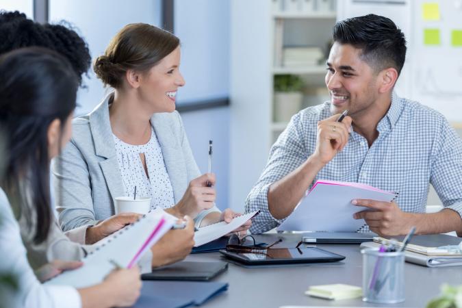 People in business meeting