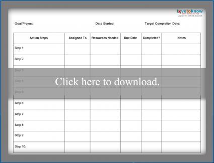 action plan example for business