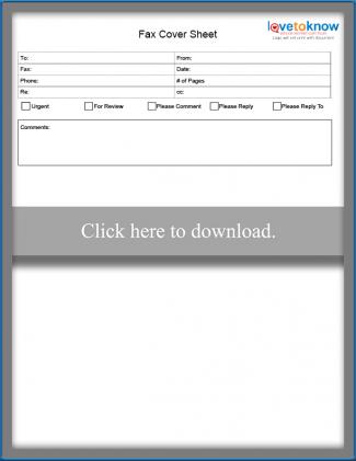 printable fax cover sheet templates lovetoknow free cover sheets