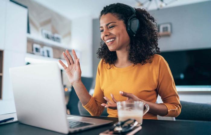 woman having Video Conference