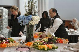 caterers at work