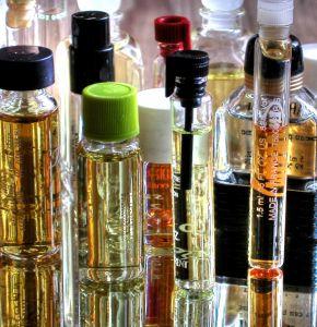 Image of many bottles of perfume