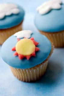 cupcake with sun