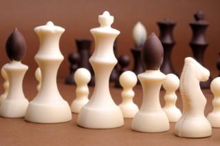 Chess pieces out of chocolate