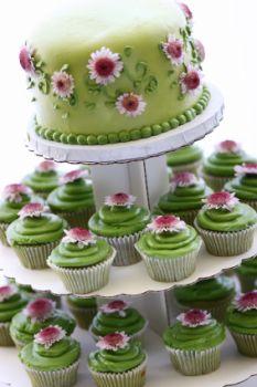 Green tea cupcakes