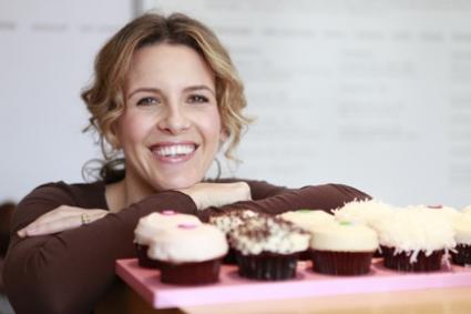 Candace Nelson with cupcakes