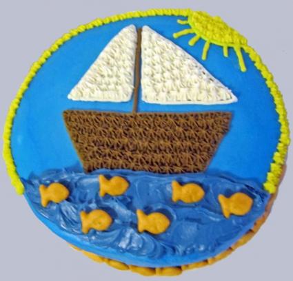 sailboat cake