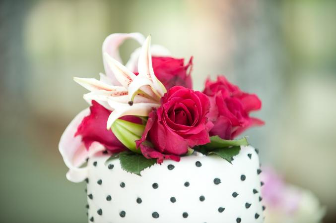 detail image of a cake