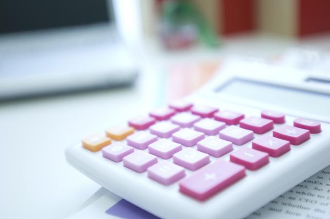 Calculator on desk