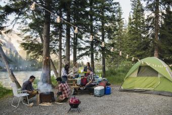 lakeside campsite