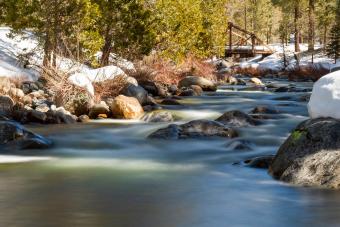 Dinkey Creek snow melting