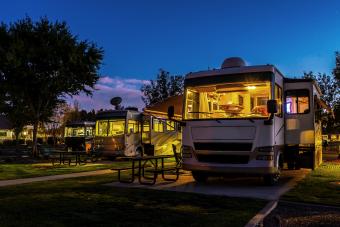 Camping under the night sky