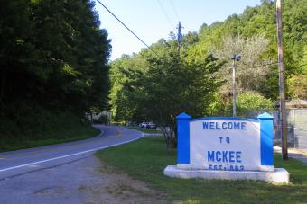 Entering McKee, Kentucky